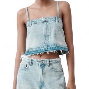🛍Bundle sale🛍Zara Denim Crop Top Size S